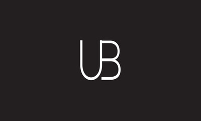 UB, UB, U, B Abstract Letters Logo Monogram	