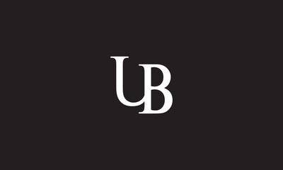 UB, UB, U, B Abstract Letters Logo Monogram	