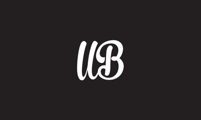 UB, UB, U, B Abstract Letters Logo Monogram	