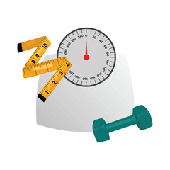 body weight scale illustration
