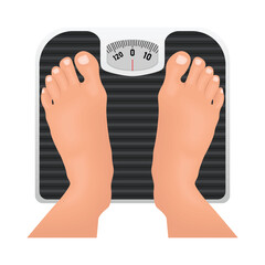body weight scale illustration