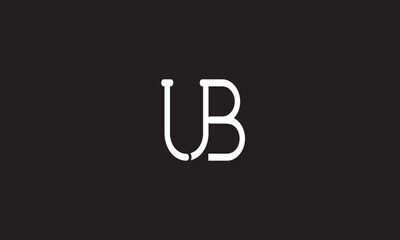 UB, UB, U, B Abstract Letters Logo Monogram	