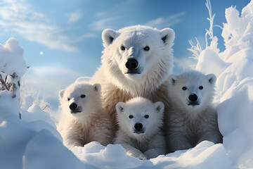 Polar Bear Family