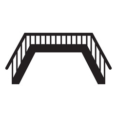 overpass stairs icon design vector isolated