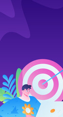 Business People Flat Vector Concept Operation Hand Drawn Illustration
