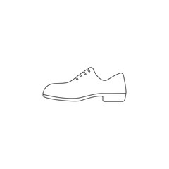 Formal Shoes Icon. Man Footwear Illustration As A Simple Vector, Trendy Sign & Symbol for Design and Websites, Presentation or Application