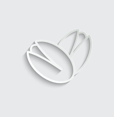 pistachio icon vector nut icon