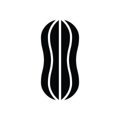 peanut icon vector nut icon