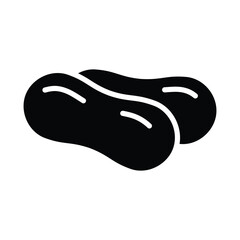peanut icon vector nut icon
