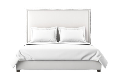Bed with Tall Headboard On Transparent PNG