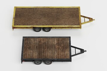 Realistic 3D Render of Trailer