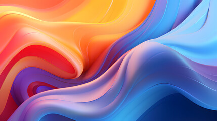 Obraz premium abstract colorful background with waves