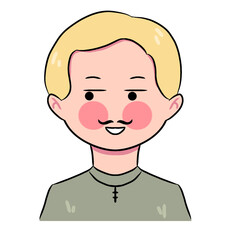 Man Hiding Something Illustration