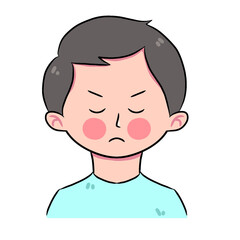 Man with an Annoyed Expression