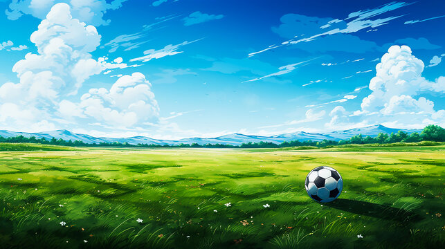 青空とサッカーボール