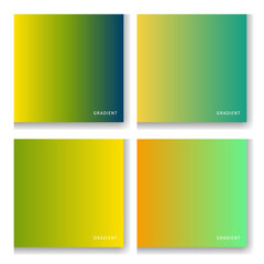 Vector different gradient color collection set pack colorful palette 