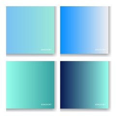 Fototapeta premium Vector different gradient color collection set pack colorful palette 
