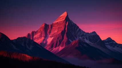 Beautiful view of the mountain. Mountain landscape. The beauty of nature. - obrazy, fototapety, plakaty