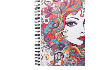 Notebook Cover On Isolated Background