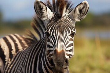 Zebra Portrait in