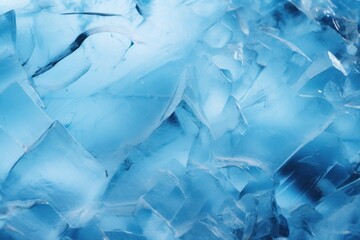 Fototapeta premium blue frozen texture of ice