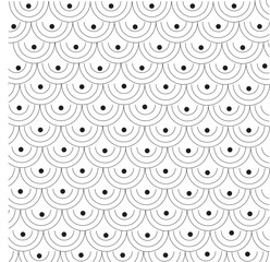 Luxury seamless geometric pattern abstract design, vector with black line.