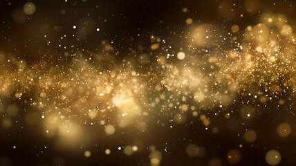 Abstract gold particle background for Oscar ceremony or New Year