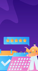 Obraz premium Business People Flat Vector Concept Operation Hand Drawn Illustration 