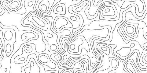 Topographic map background geographic line map with elevation assignments. Modern design with White background with topographic wavy pattern design.paper texture Imitation of a geographical map shades