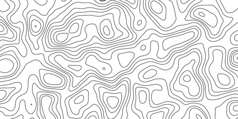 Topographic map background geographic line map with elevation assignments. Modern design with White background with topographic wavy pattern design.paper texture Imitation of a geographical map shades