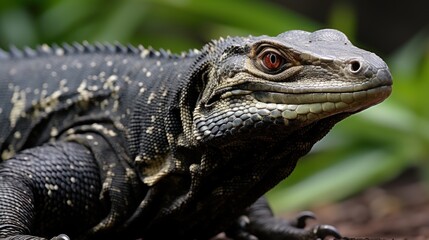 Fototapeta premium Close up photograph of a Lace Monitor