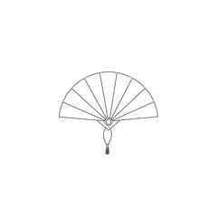 Vector hand fan icon in flat