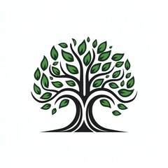 Obraz premium Unique tree logo icon
