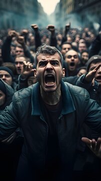 angry protest