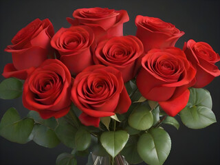 Obraz premium bouquet of red roses