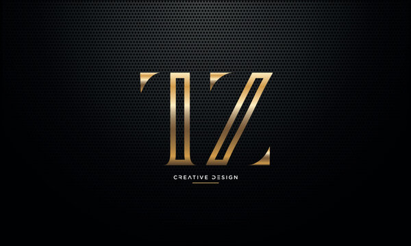 Alphabet letters logo icon TZ or ZT