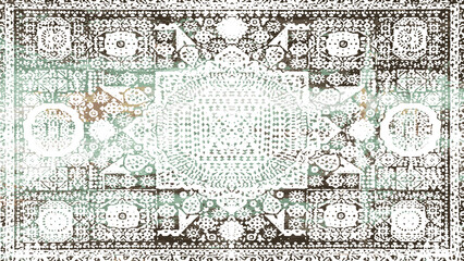 Carpet and Rugs textile design with grunge and distressed texture repeat pattern 
