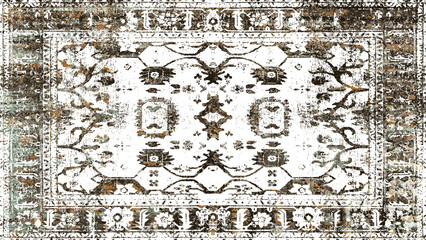 Carpet and Rugs textile design with grunge and distressed texture repeat pattern 
