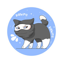 islamic cat cute cartoon character 5