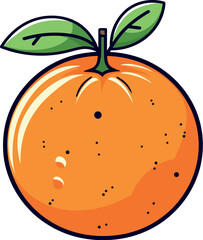 Illustration of an Orange, vector