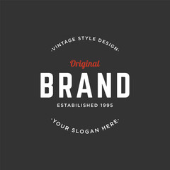 Logo design typography vintage retro badge for business , clothing , barber , restaurant and bar.