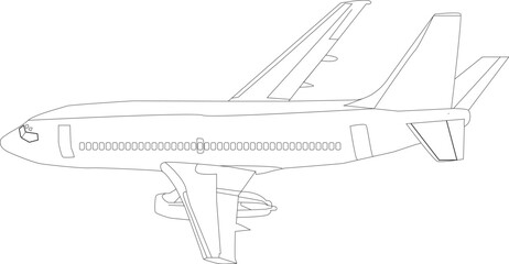 Air Plane Coloring Page for All ages