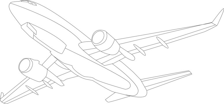 Air Plane Coloring Page for All ages
