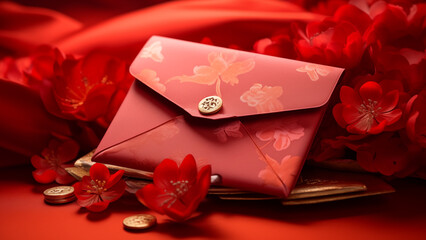 chinese new year celebration with red envelopes and family traditions