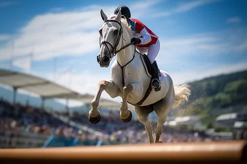 Tuinposter horse and rider competition © Rieth