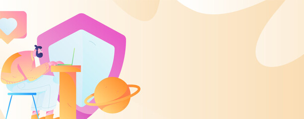 Business People Flat Vector Concept Operation Hand Drawn Illustration
