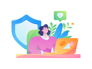 Business People Flat Vector Concept Operation Hand Drawn Illustration
