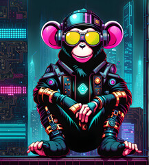 Cyber Punk Monkey 