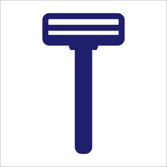 Disposable shaving razor icon- vector illustration.