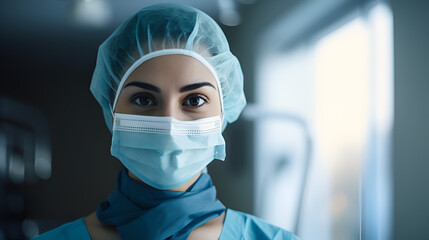 female surgeon portrait 